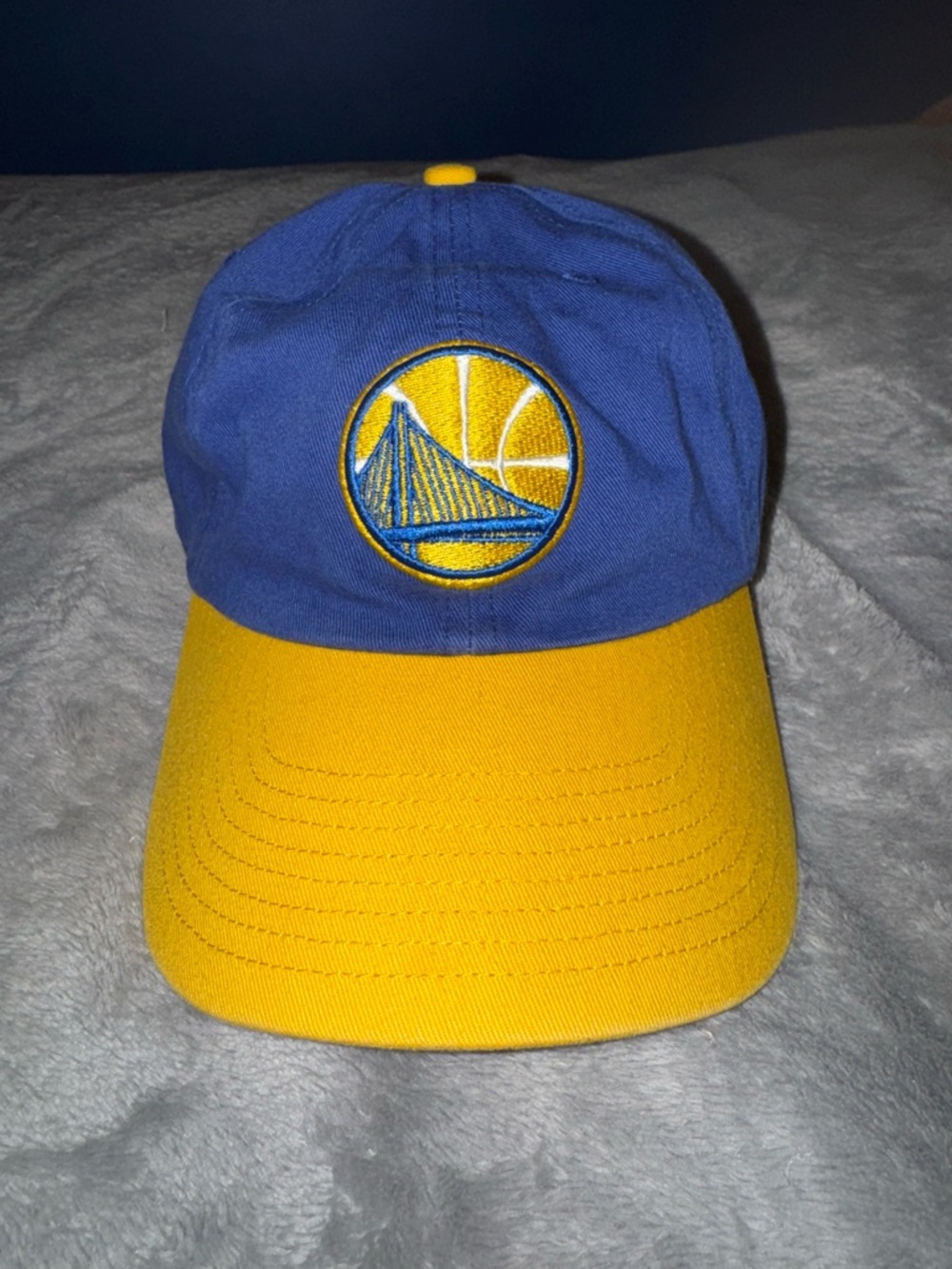 NBA Golden State Warriors Blue and Yellow Team 47 Brand Baseball Cap